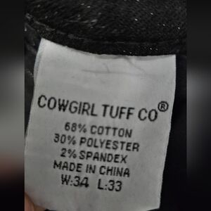 Cowgirl Tuff Black Jeans